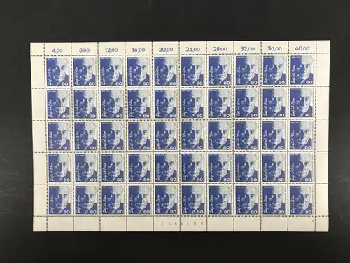 Berlin 50er Bogen 760 postfrisch Formnummer 3 #KE401