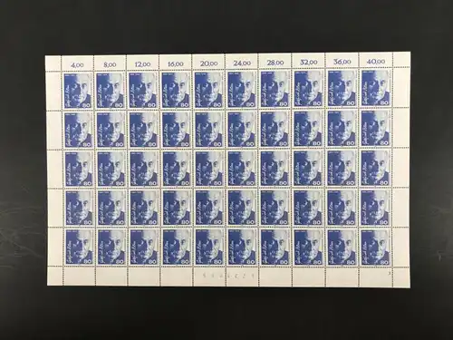 Berlin 50er Bogen 760 postfrisch Formnummer 2 #KB600