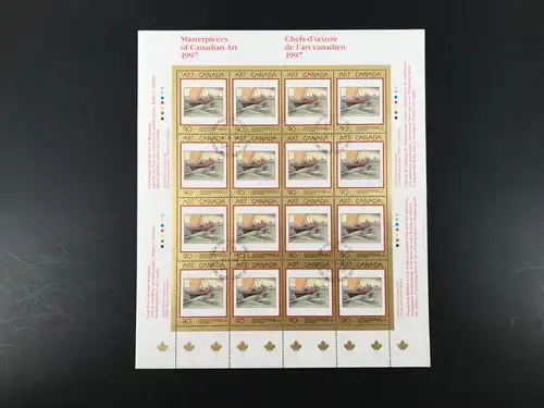 Kanada Kleinbogen 1613 gestempelt Kunst #KE423