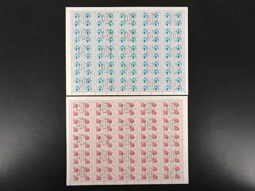 Russland 100er Bögen 349-350 w gestempelt DS Bauwerke #KE499