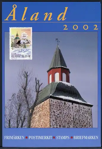 Aland Jahresmappe 2002 postfrisch komplett #JI877