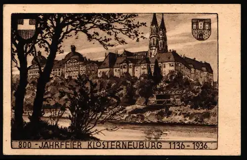 Österreich 569 gestempelt auf Festpostkarte 800 Jahrfeier Klosterneuburg #JU649