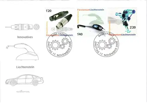 Liechtenstein Jahrgang 2008 gestempelt als FDC/ Ersttagsbriefe #JU680