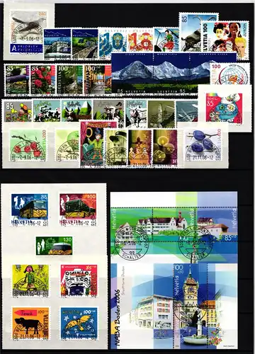 Schweiz Jahrgang 2006 gestempelt mit Ersttagsstempel #JU690