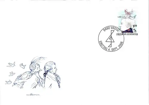 Liechtenstein Jahrgang 2006 gestempelt als FDC/ Ersttagsbriefe #JU678