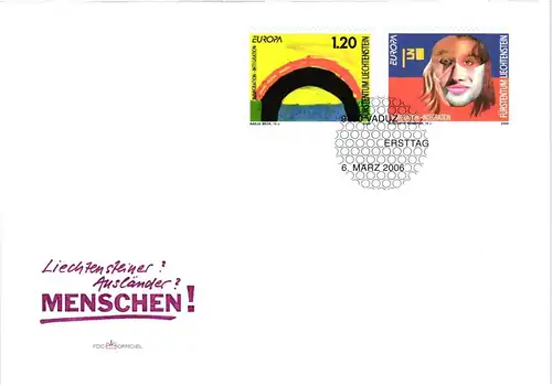 Liechtenstein Jahrgang 2006 gestempelt als FDC/ Ersttagsbriefe #JU678