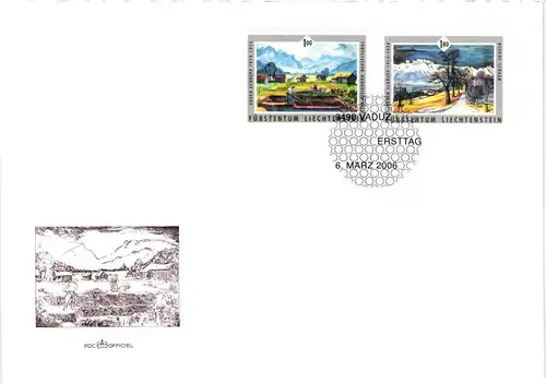 Liechtenstein Jahrgang 2006 gestempelt als FDC/ Ersttagsbriefe #JU678