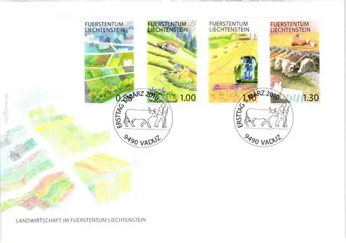 Liechtenstein Jahrgang 2010 gestempelt als FDC/ Ersttagsbriefe #JU682