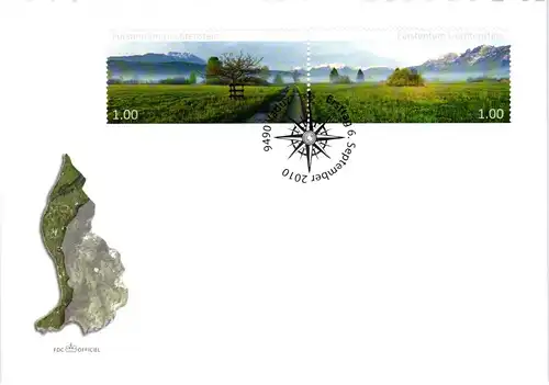 Liechtenstein Jahrgang 2010 gestempelt als FDC/ Ersttagsbriefe #JU682