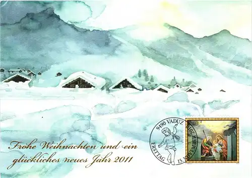 Liechtenstein Jahrgang 2010 gestempelt als FDC/ Ersttagsbriefe #JU682