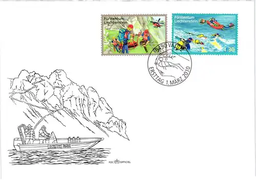 Liechtenstein Jahrgang 2010 gestempelt als FDC/ Ersttagsbriefe #JU682