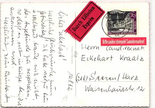 Berlin 226 auf Postkarte portogerecht #KD204
