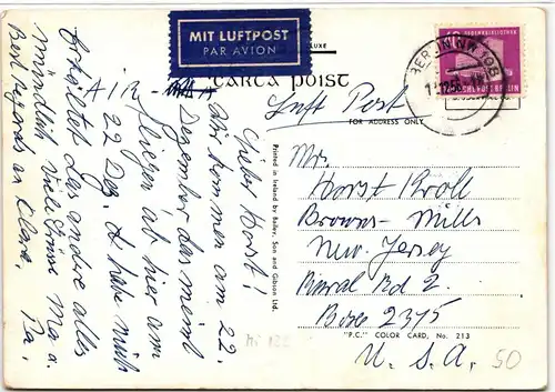 Berlin 122 auf Postkarte als Einzelfrankatur portogerecht #KD209