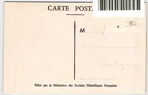 Frankreich auf Postkarte Briefmarkenausstellung Paris 1949 #KD267