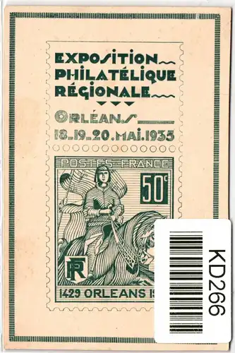 Frankreich als Ganzsache Briefmarkenausstellung Grenoble 1934 #KD264