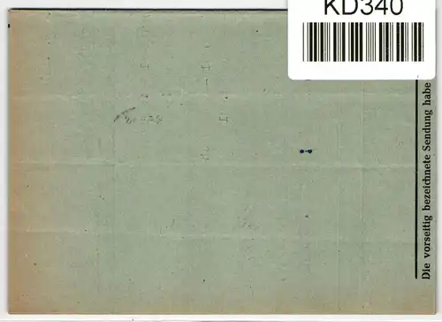 Saarland 264 auf Brief als Einzelfrankatur Poststellenstempel Hofeld #KD340