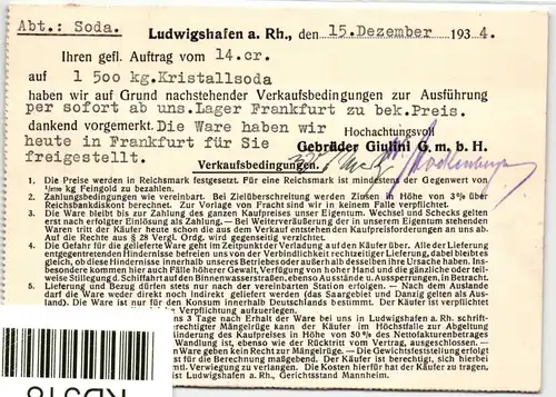 Deutsches Reich auf Brief Freistempler Giulini #KD518