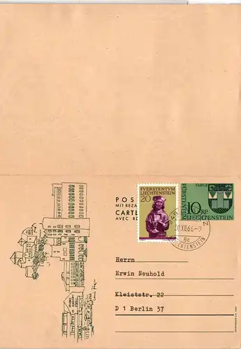 Berlin 296 auf Postkarte Berlin Kuriosität #KD510