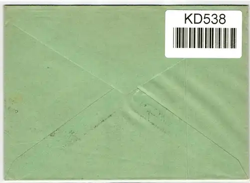 Deutsches Reich auf Brief Freistempler Mafi #KD538