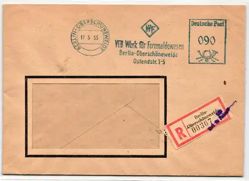 Berlin auf Brief Freistempler Berlin Ost #KD513