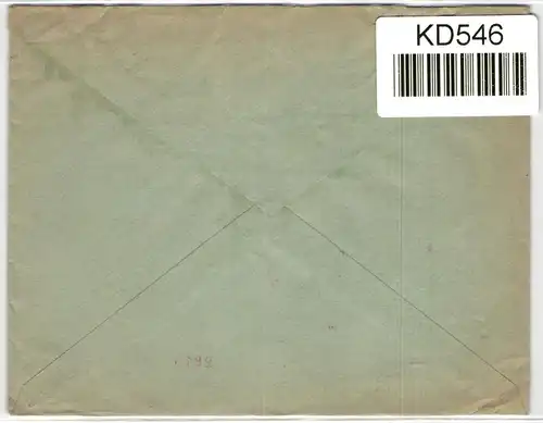 Deutsches Reich auf Brief Freistempler Film Kurier #KD546