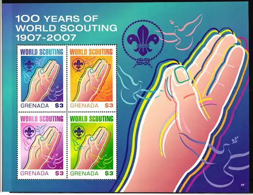 Grenada Kleinbogen 5841-5845 postfrisch Pfadfinder #KE685