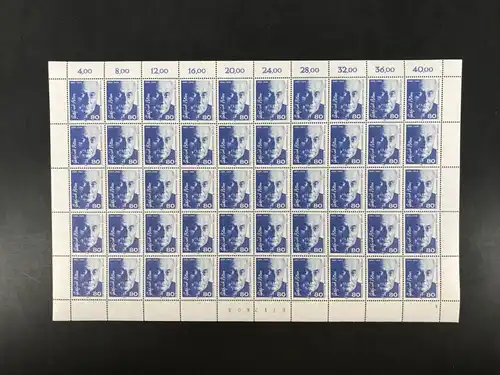 Berlin 50er Bogen 760 postfrisch Formnummer/ FN 3 BZ #KE573