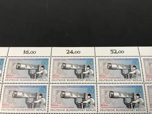 Berlin 50er Bogen 741 postfrisch Formnummer/ FN 1 #KE572