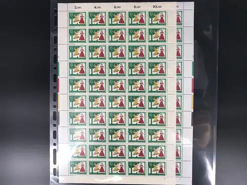 Berlin 266-268 postfrisch Bögen mit Farbrandstreifen + liegendem B #KE596