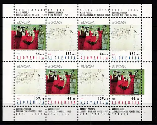 Slowenien 48-49 postfrisch als Kleinbogen #KA977