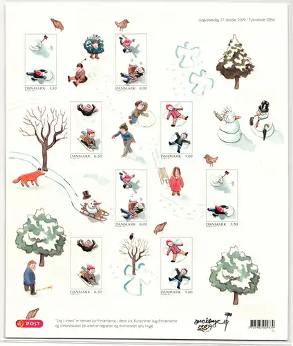 Dänemark 1548-1551 postfrisch als Folienblatt #KA888