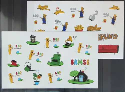 Dänemark 1658A-1659A postfrisch als Folienblatt #KA912