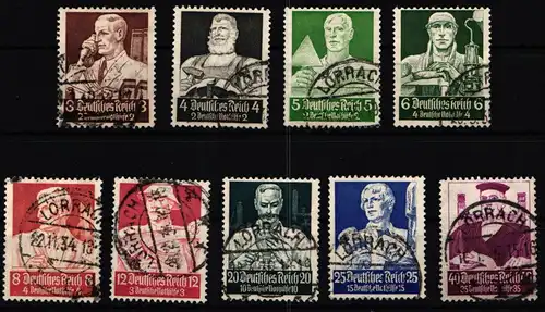 Deutsches Reich 556-564 gestempelt #KA917