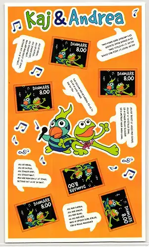 Dänemark 1733 BA postfrisch als Folienblatt #KA882