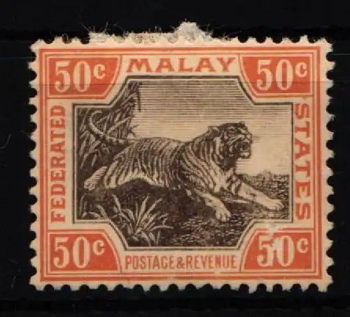 Malaiische Staaten 34 mit Falz #KF014