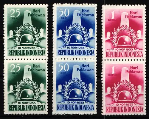 Indonesien 155-157 postfrisch als Paare #KF026