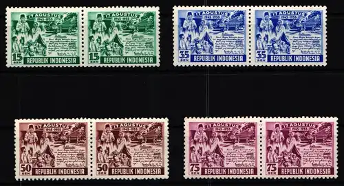 Indonesien 143-146 postfrisch als Paare #KF023