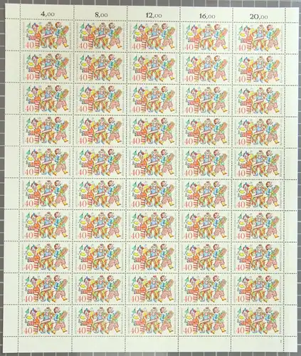 BRD Bund 748 FN 1 postfrisch als Bogen mit Formnummer 1 #KD599