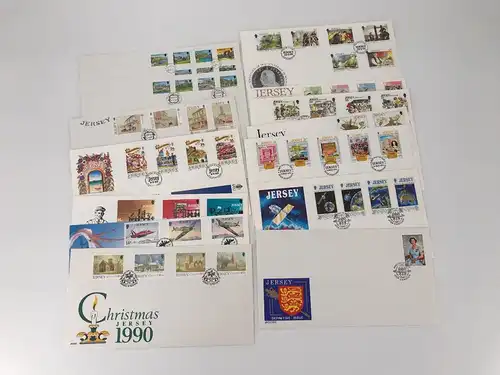 Jersey FDC Jahrgang 1990-91 Ersttagesbrief/FDC #JZ133