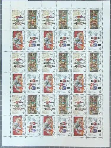 Russland ZD-Bogen 269-272 postfrisch Der Nussknacker #KE734