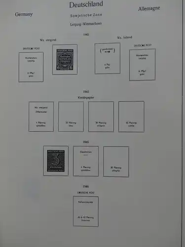 Deutschland Sammlung nach 1945 unterschiedlich besammelt im Kabe Binder #LY289