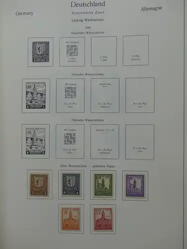 Deutschland Sammlung nach 1945 unterschiedlich besammelt im Kabe Binder #LY289