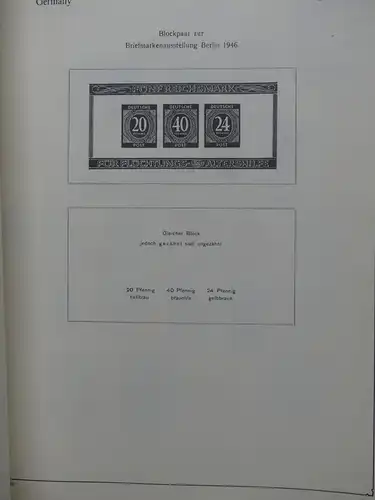 Deutschland Sammlung nach 1945 unterschiedlich besammelt im Kabe Binder #LY289