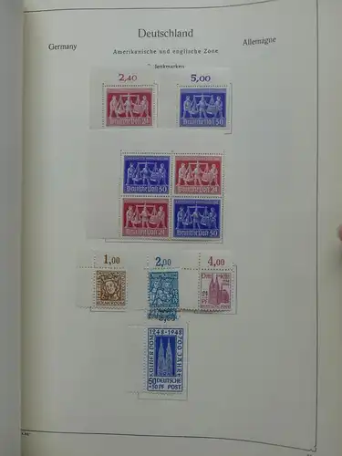 Deutschland Sammlung nach 1945 unterschiedlich besammelt im Kabe Binder #LY289