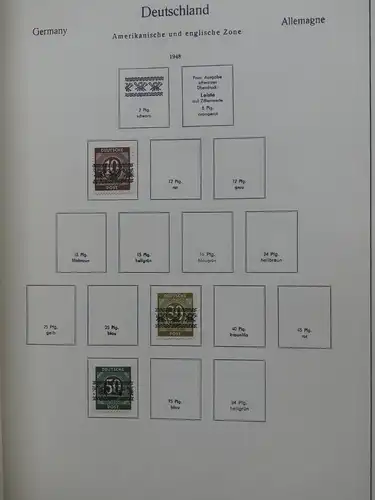 Deutschland Sammlung nach 1945 unterschiedlich besammelt im Kabe Binder #LY289