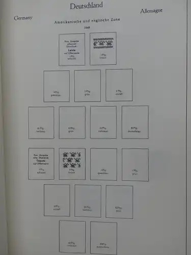 Deutschland Sammlung nach 1945 unterschiedlich besammelt im Kabe Binder #LY289