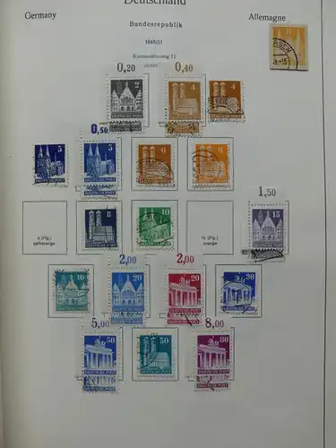 Deutschland Sammlung nach 1945 unterschiedlich besammelt im Kabe Binder #LY289