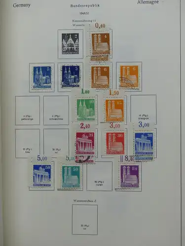 Deutschland Sammlung nach 1945 unterschiedlich besammelt im Kabe Binder #LY289