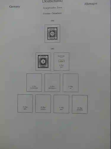 Deutschland Sammlung nach 1945 unterschiedlich besammelt im Kabe Binder #LY289