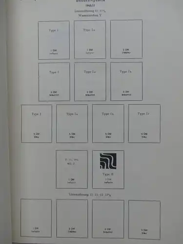 Deutschland Sammlung nach 1945 unterschiedlich besammelt im Kabe Binder #LY289